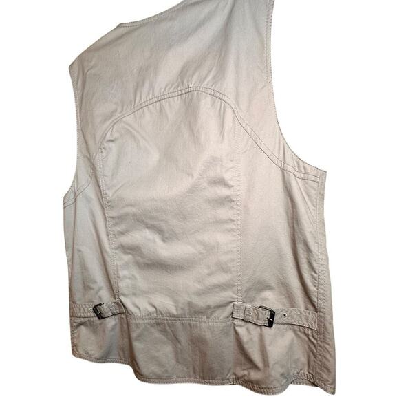 3.1 Phillip Lim Double Breasted Tan Cotton Utility FullZip Button Vest Womens M - Picture 8 of 16